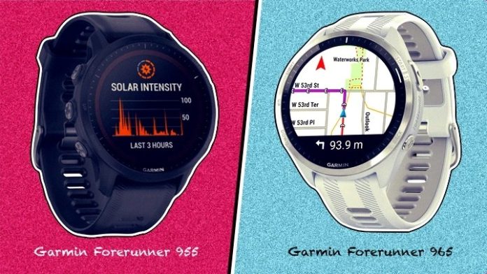 So sánh đồng hồ Garmin Forerunner 955 và Forerunner 965
